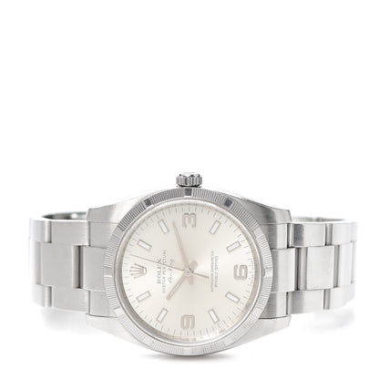 Rolex Stainless Steel 34mm Oyster Perpetual Air-King Watch Silver 114200 2 of 5