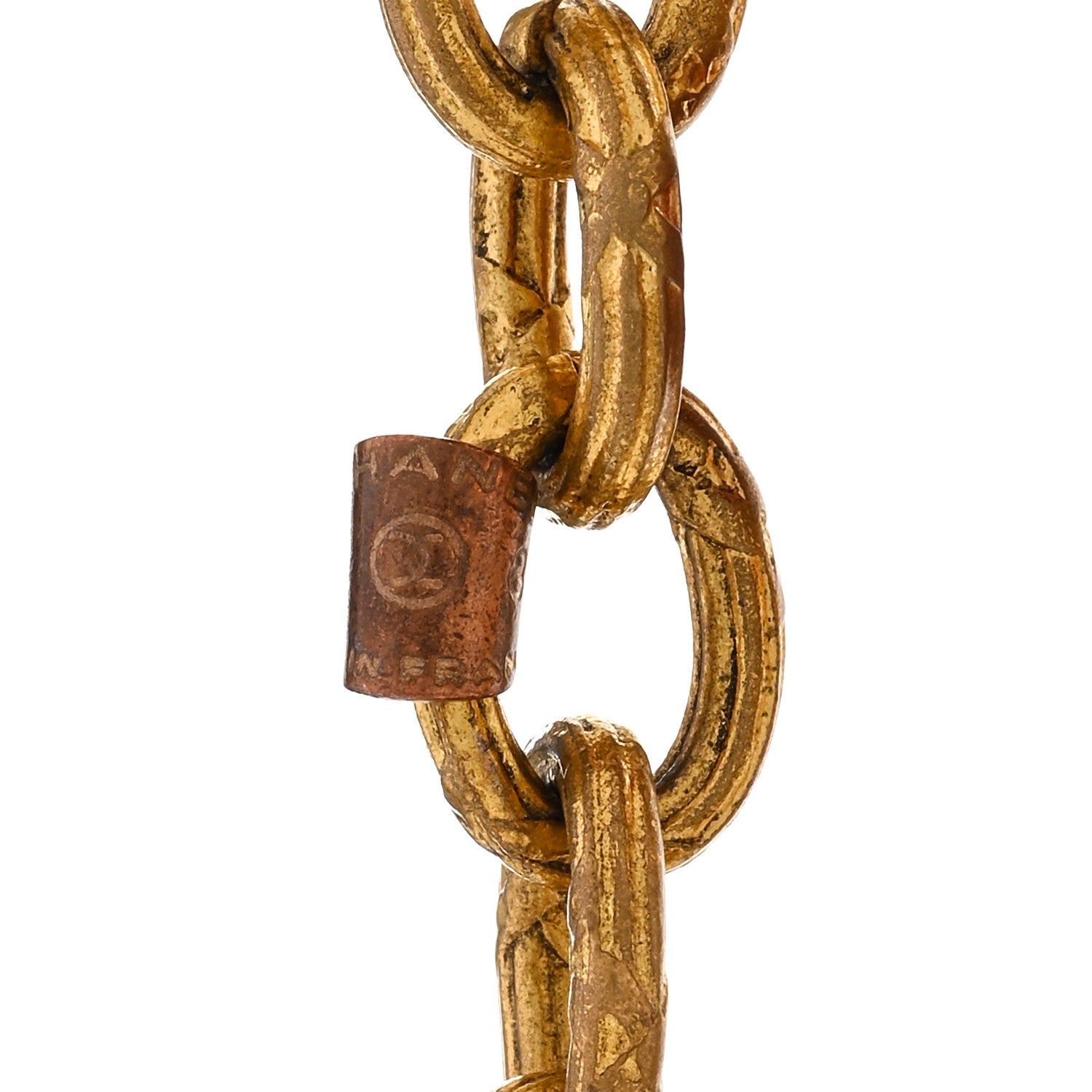Chanel Beaded Resin CC Long Necklace Gold Multicolor 5 of 6