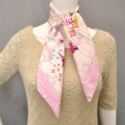 Louis Vuitton Silk Murakami Multicolor Boyfriend Wave Scarf 3 of 8