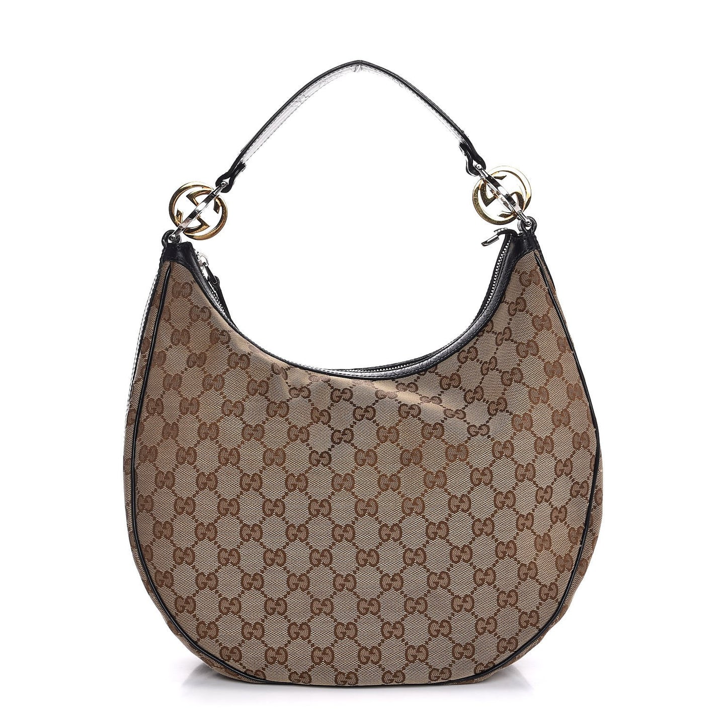 Monogram Medium GG Twins Hobo Black
