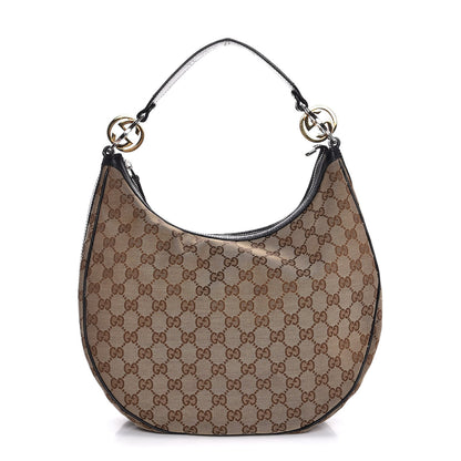 Gucci Monogram Medium GG Twins Hobo Black 1 of 8