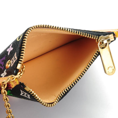 Louis Vuitton Monogram Multicolor Key Pouch Black 5 of 7
