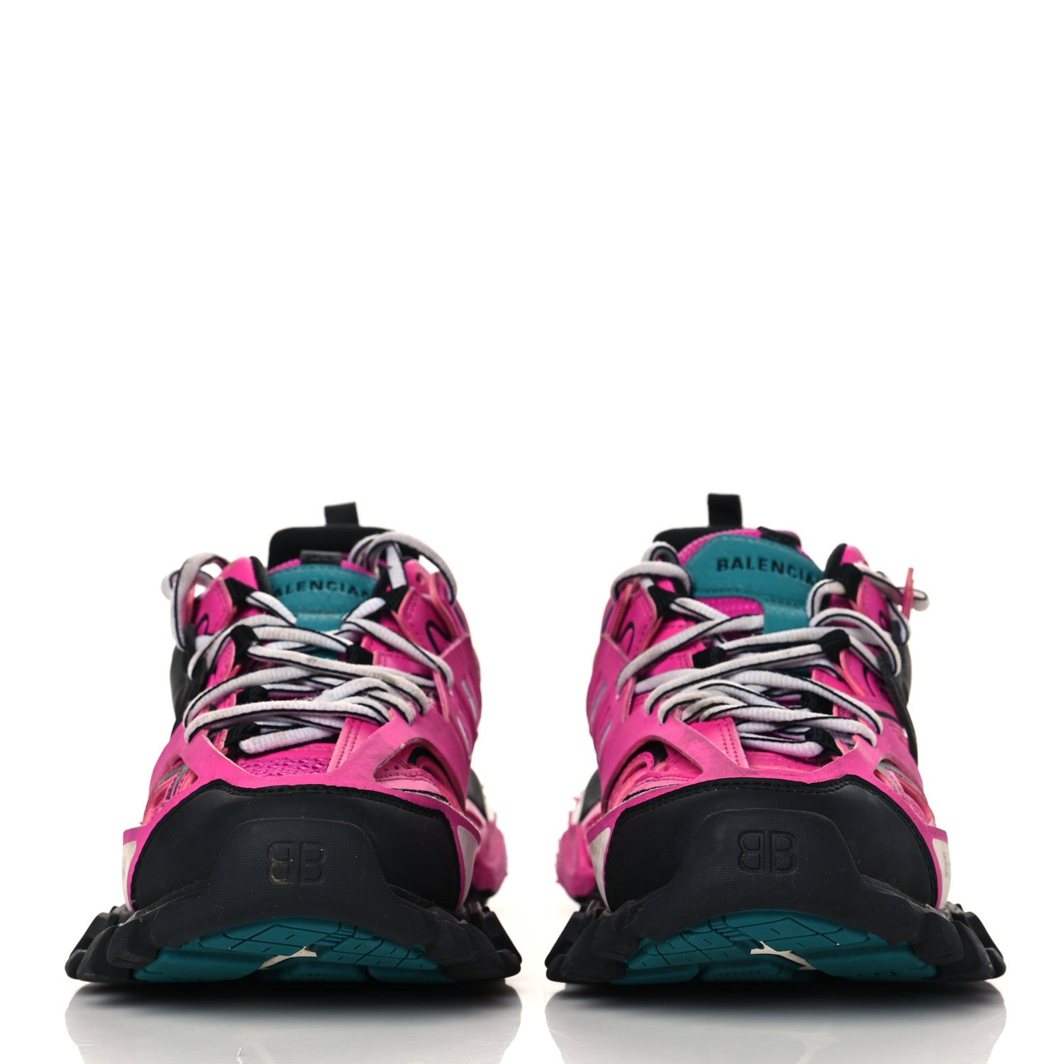 Balenciaga Mesh Fabric Womens Track Sneakers 37 Pink Black 2 of 13