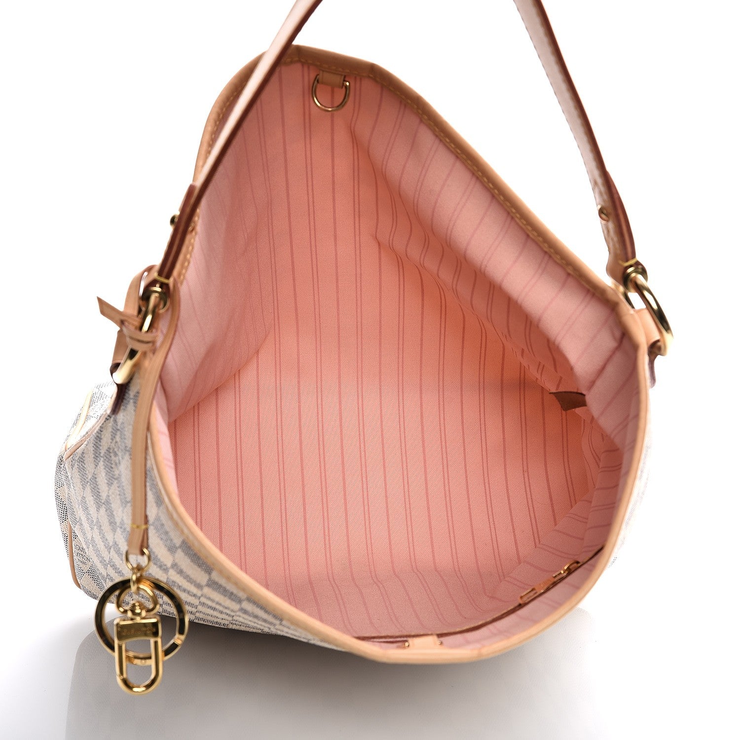 Louis Vuitton Damier Azur Delightful PM Rose Ballerine 5 of 10