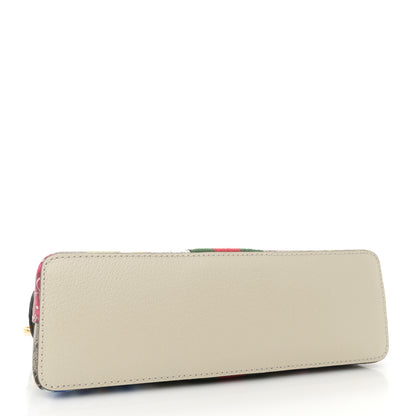 Gucci GG Supreme Monogram Flora Web GG Small Ophidia Dome Shoulder Bag White 4 of 12