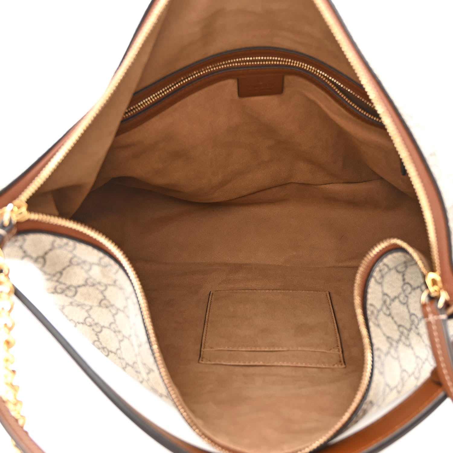 Gucci GG Supreme Monogram Large Linea A Hobo Light Brown 5 of 11
