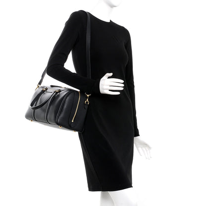 Burberry Derby Calfskin Medium Alchester Bowling Bag Black 2 of 7