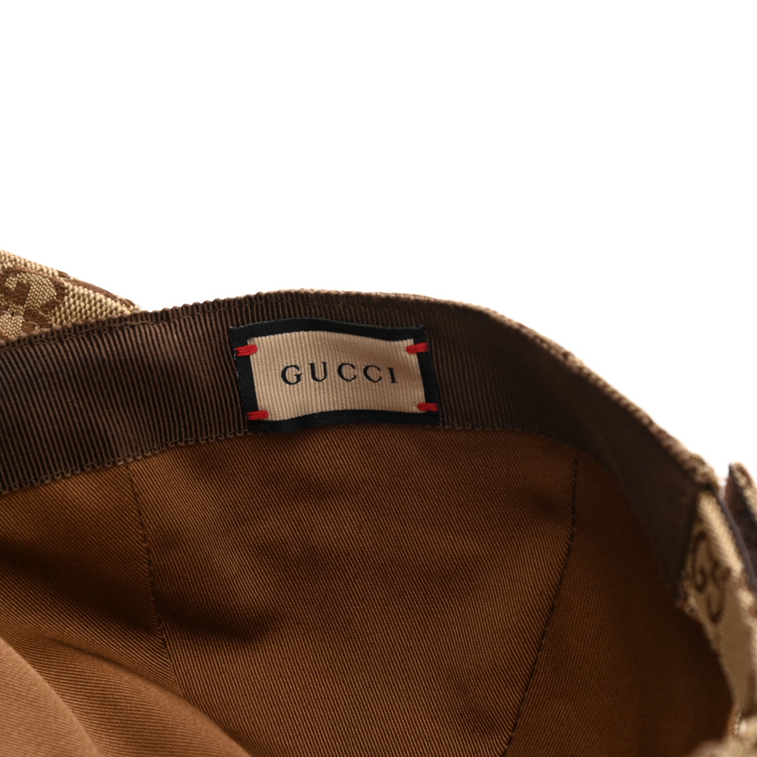 Gucci Monogram Textured Dollar Calfskin Zeno Baseball Hat S Beige 8 of 10