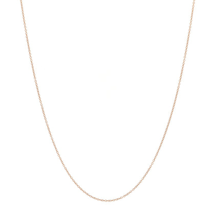 Tiffany 18K Rose Gold Chain Necklace 16" 1 of 5