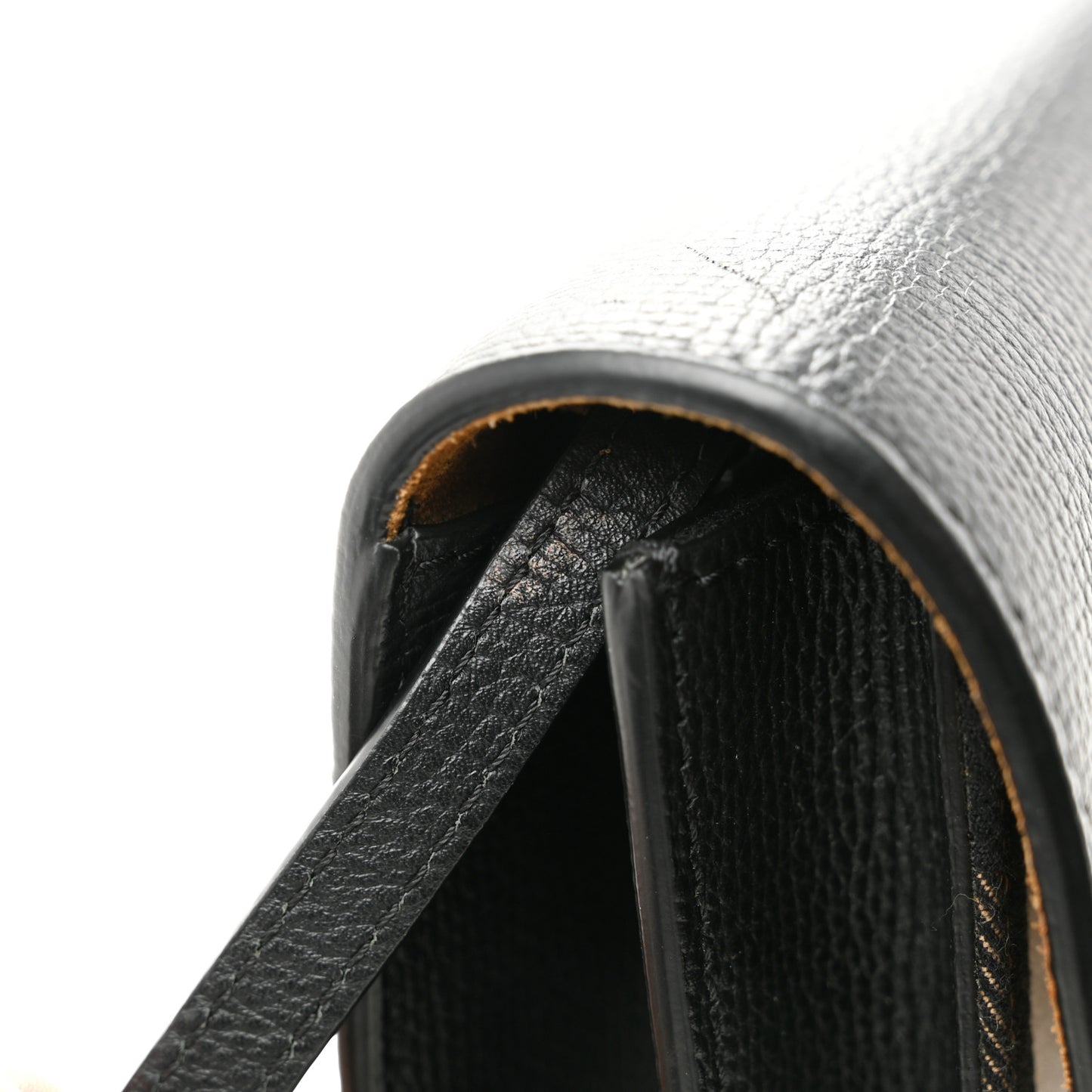 Derby Calfskin House Check Small Macken Crossbody Bag Black