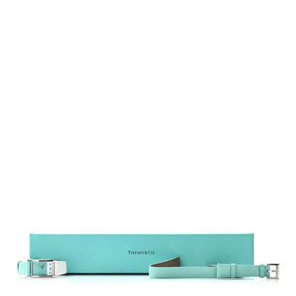 Tiffany Stainless Steel Calfskin 22mm East West 2-Hand Quartz Watch Tiffany Blue 5 of 5