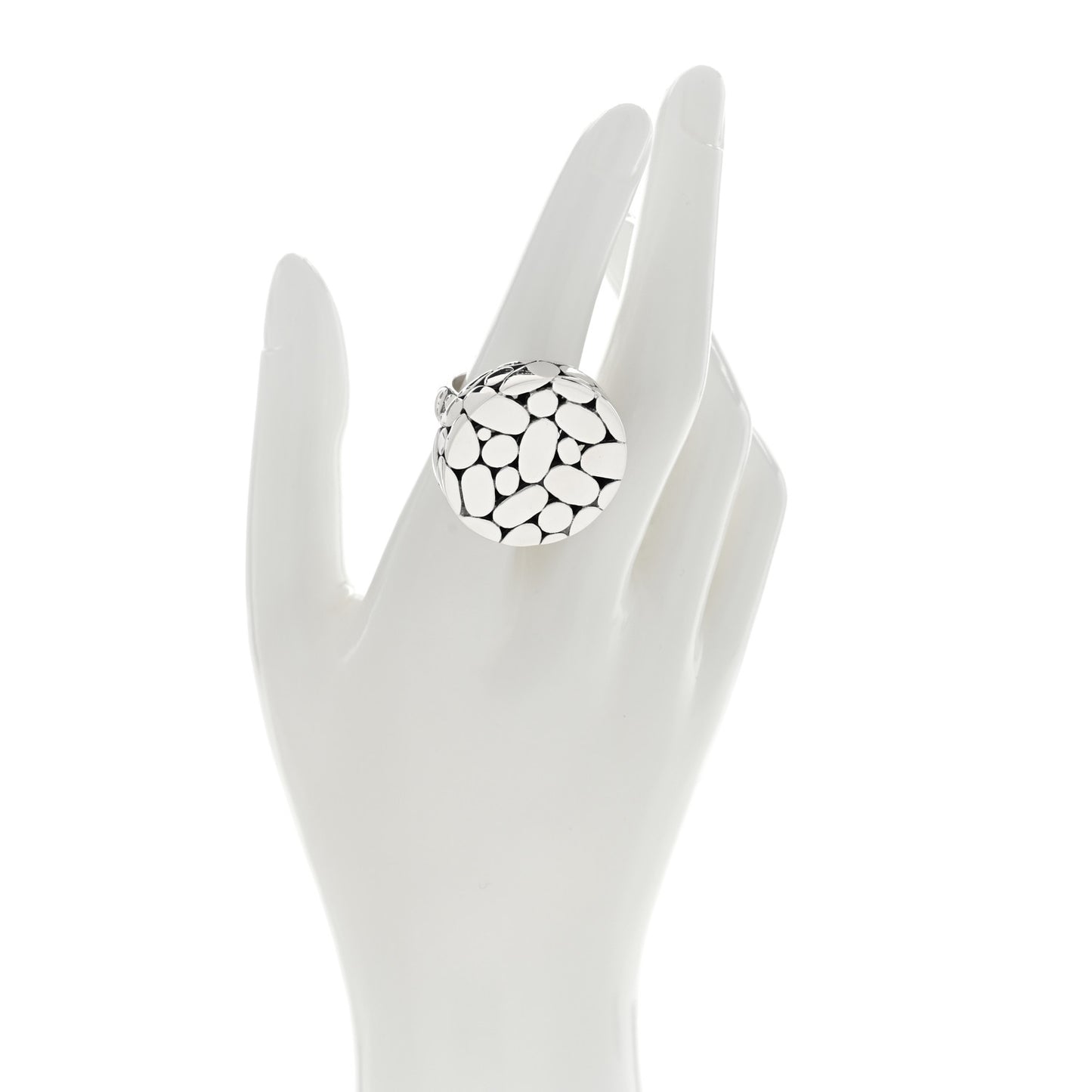 Sterling Silver Kali Pebble Ring 54 7
