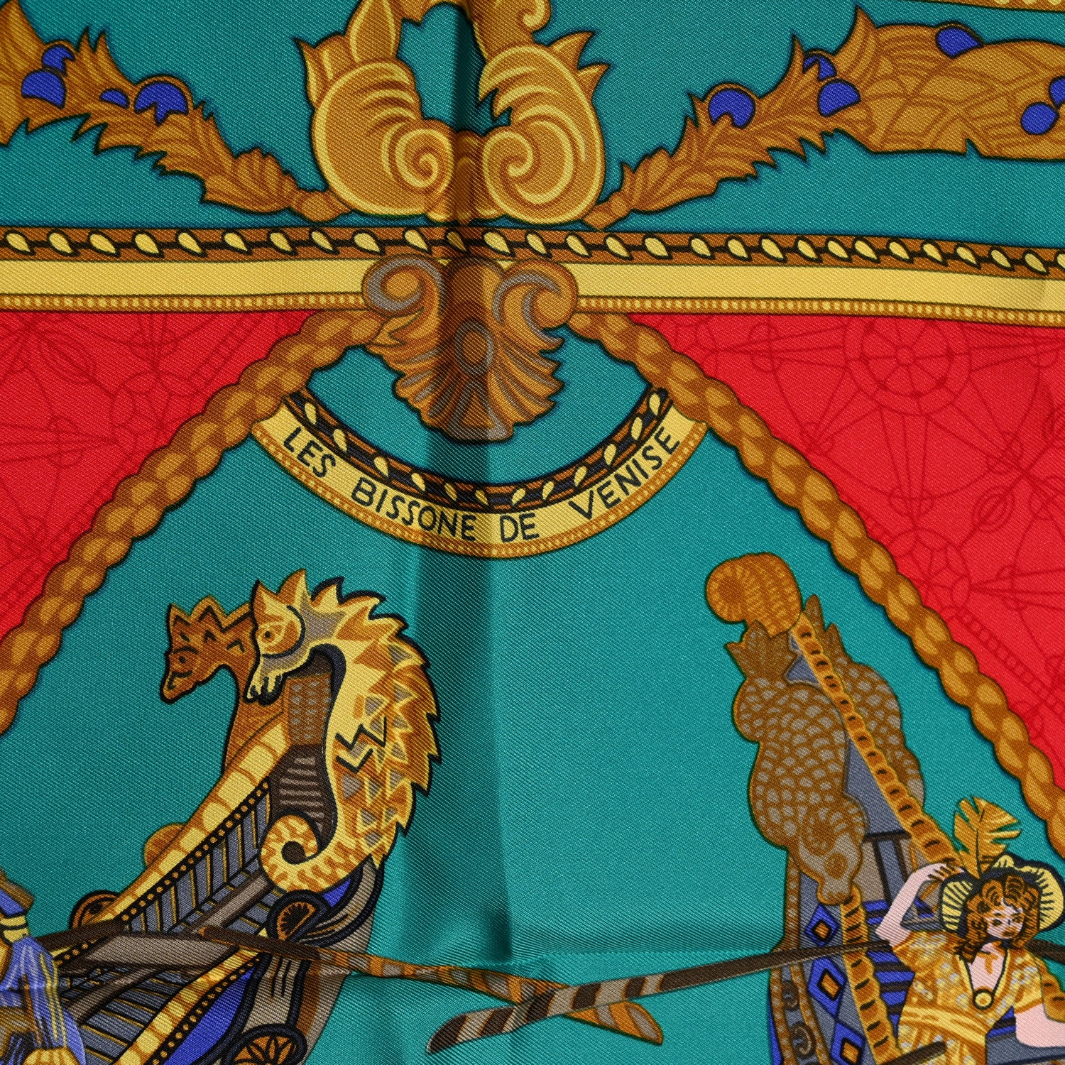 Hermes Silk Les Bissone De Venise Scarf 90 4 of 5