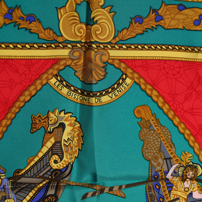 Hermes Silk Les Bissone De Venise Scarf 90 4 of 5