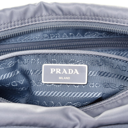 Prada Re-Nylon Vela Saffiano Pocket Double Buckle Messenger Shoulder Bag Fiordaliso 6 of 9