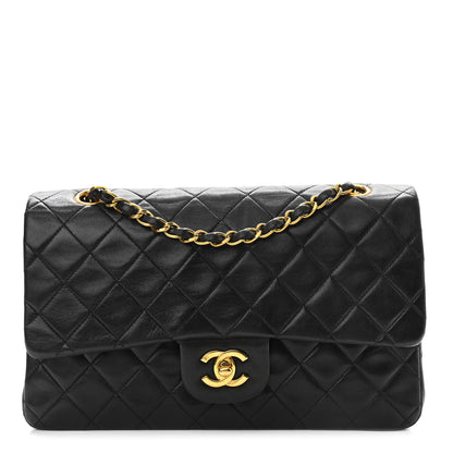 Chanel Lambskin Quilted Medium Double Flap Black 1 of 14