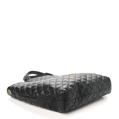 Saint Laurent Lambskin Quilted Maxi Icare Shopping Tote Black 5 of 11