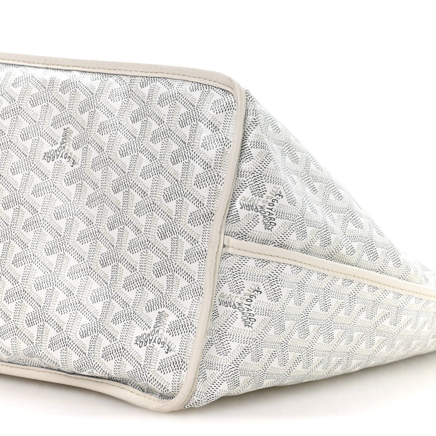 X PEANUTS Goyardine Reversible Anjou GM White