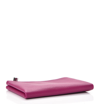 Hermes Evercolor Small Atout Pouch Rose Pourpre Bleu Saphir 4 of 8