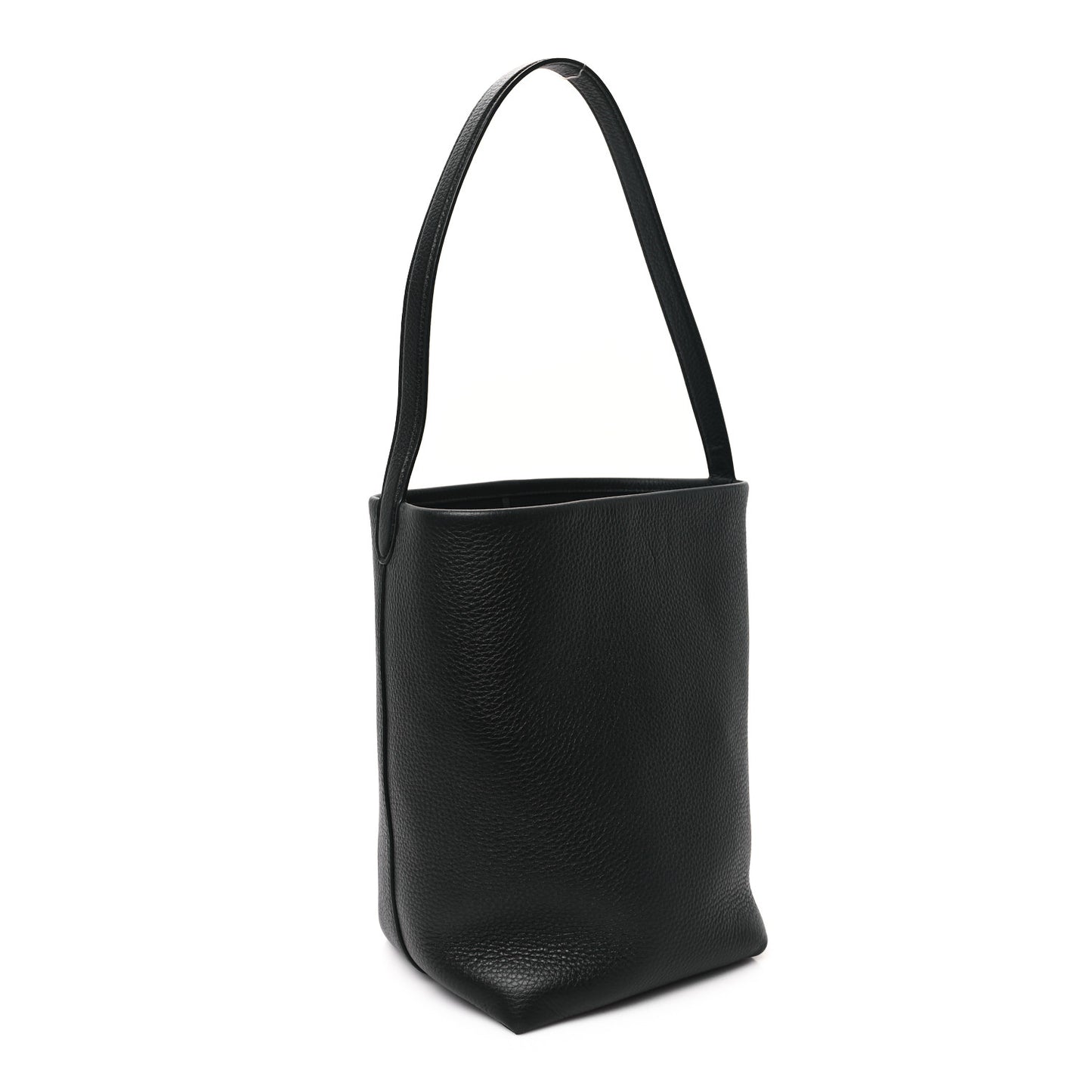 Grained Calfskin Medium N/S Park Tote Black