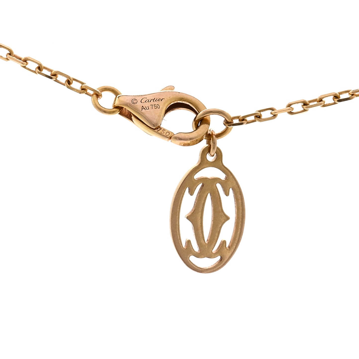 18K Pink Gold Diamond SM D'Amour Pendant Necklace