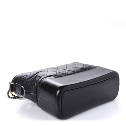 Chanel Aged Calfskin Quilted Medium Gabrielle Hobo Black 4 of 10