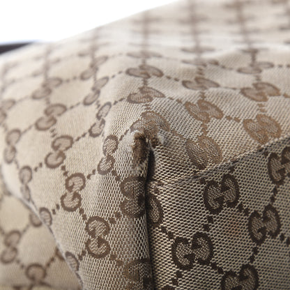 Gucci Monogram Web Large Diaper Tote Brown 18 of 20