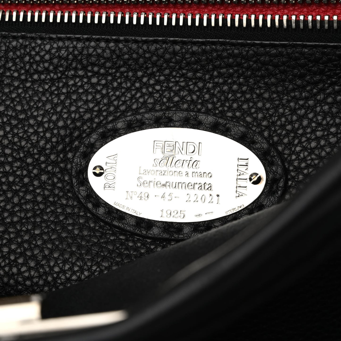 Cuoio Romano Selleria Monster Eyes Inlay Mens Large Peekaboo Iconic Essential Satchel Black Sunflower