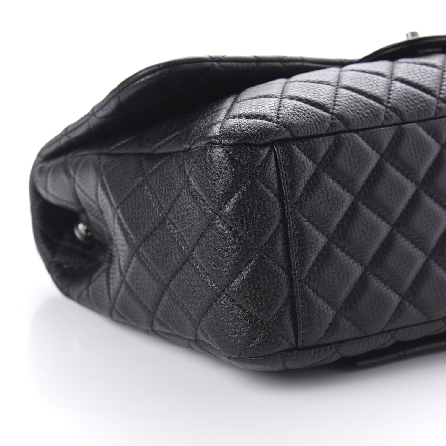 Chanel Calfskin Quilted XXL Travel Flap Bag Black 6 of 10