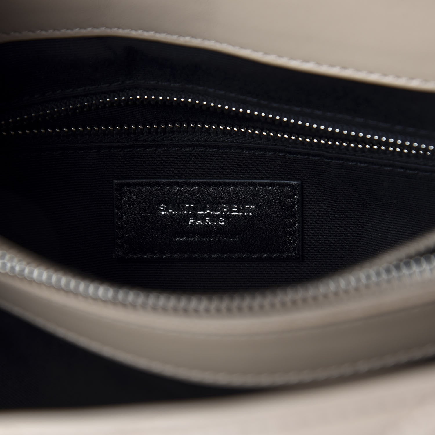 Saint Laurent Calfskin Y Quilted Monogram Medium Loulou Chain Satchel Dark Beige 7 of 8