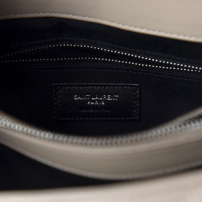 Saint Laurent Calfskin Y Quilted Monogram Medium Loulou Chain Satchel Dark Beige 7 of 8
