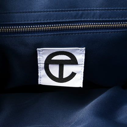 Telfar Vegan Leather Medium Shopping Bag Navy 6 of 10