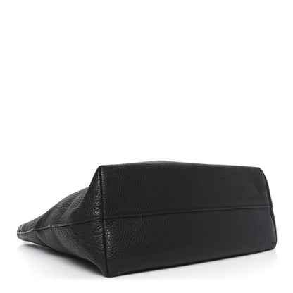 Prada Vitello Daino Pocket Shopping Tote Black 4 of 9