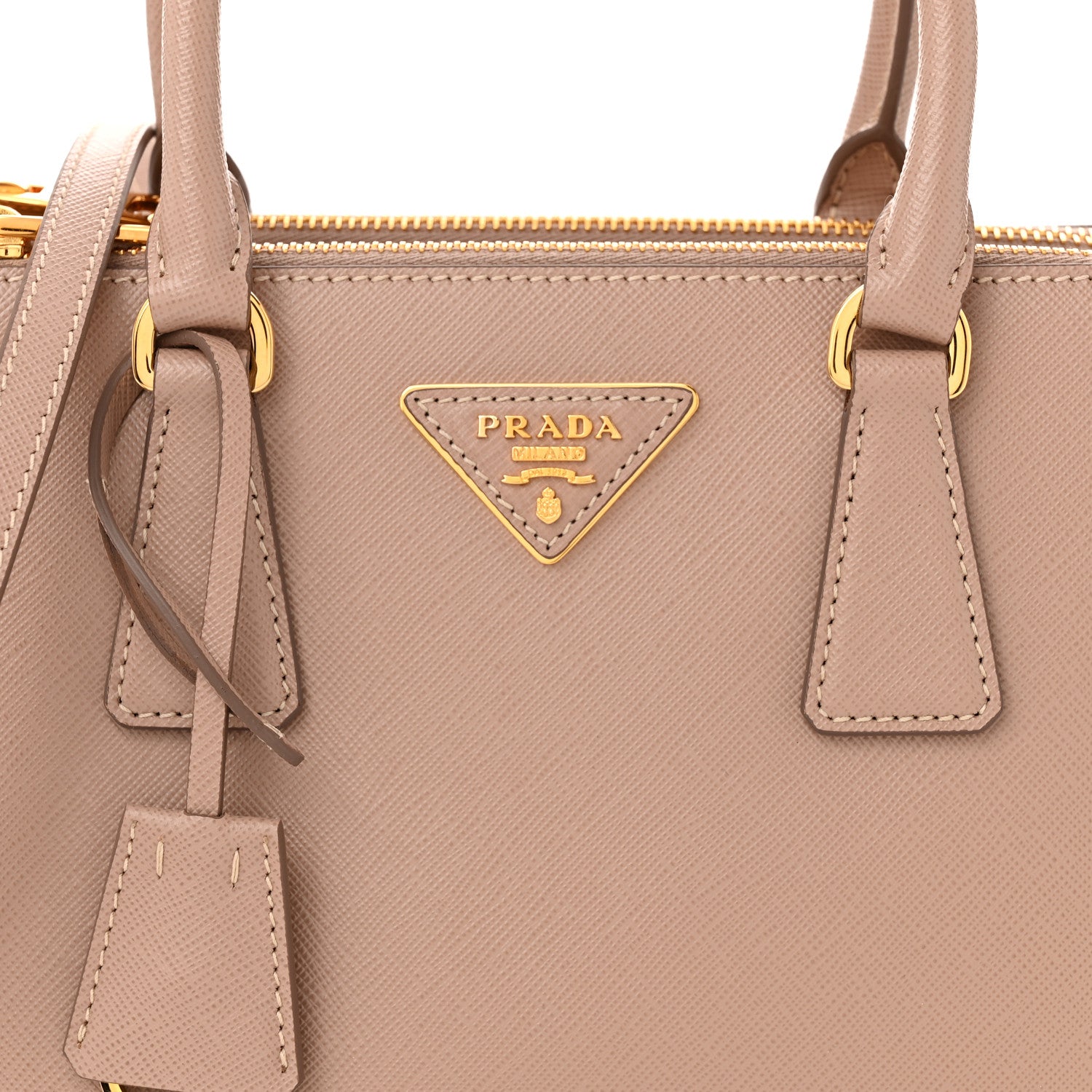 Prada Saffiano Mini Galleria Double Zip Tote Cammeo 8 of 10