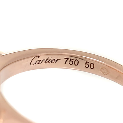 Cartier 18K Pink Gold Diamond Mother of Pearl Tortue Ring 50/5.25 4 of 5