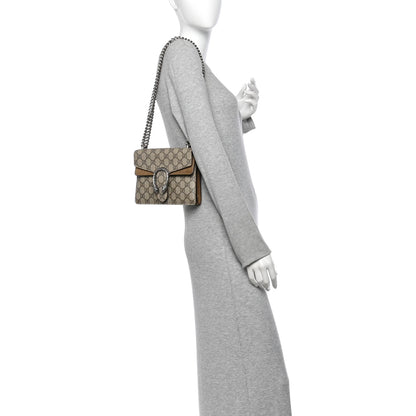 Gucci GG Supreme Monogram Mini Dionysus Shoulder Bag Taupe 2 of 14