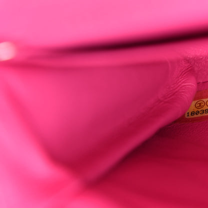 Chanel Iridescent Caviar Quilted Clutch with Chain Flap Pink 7 of 10