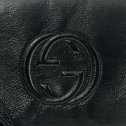 Gucci Soft Patent Medium Soho Clutch Black 12 of 13