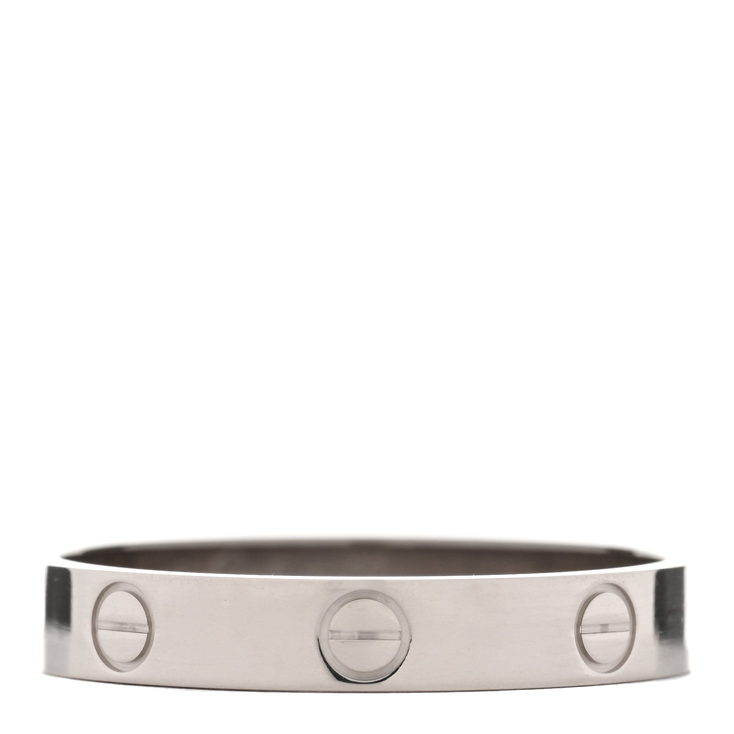 Cartier 18K White Gold 3.5mm LOVE Wedding Band Ring 62 10 3 of 4