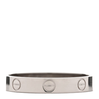 Cartier 18K White Gold 3.5mm LOVE Wedding Band Ring 62 10 3 of 4