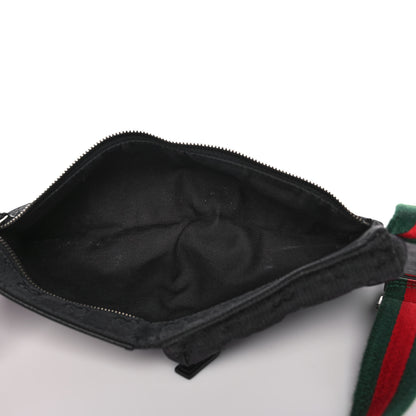 Gucci GG Monogram Web Double Pocket Belt Bag Black 5 of 14