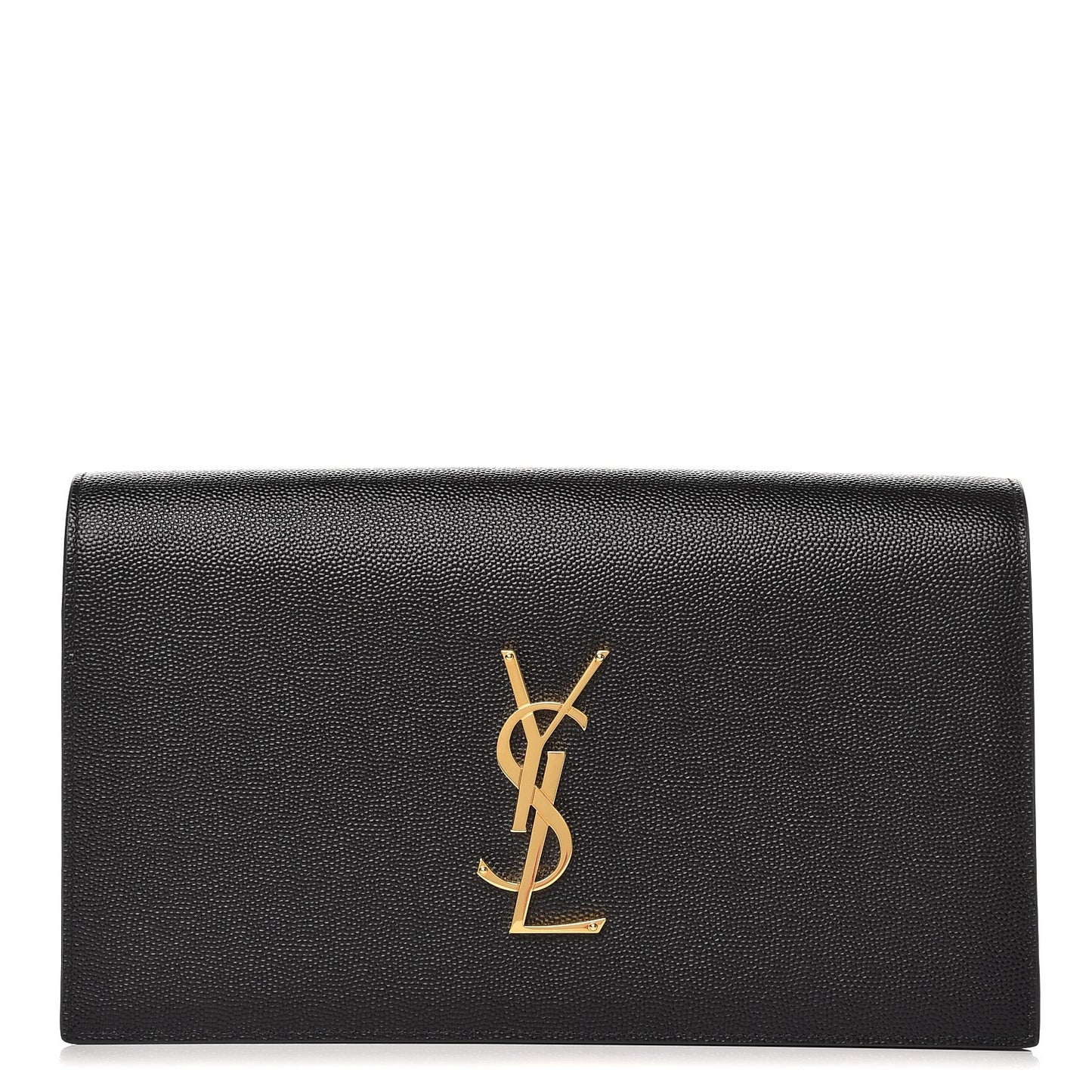 Grain De Poudre Classic Monogram Kate Clutch Black