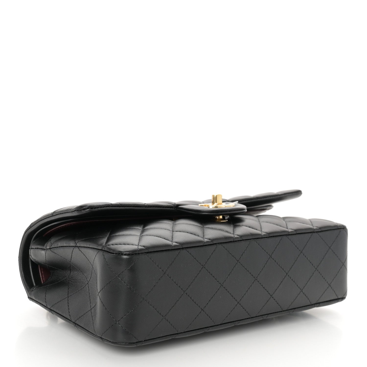 Chanel Lambskin Quilted Medium Double Flap Black 4 of 10