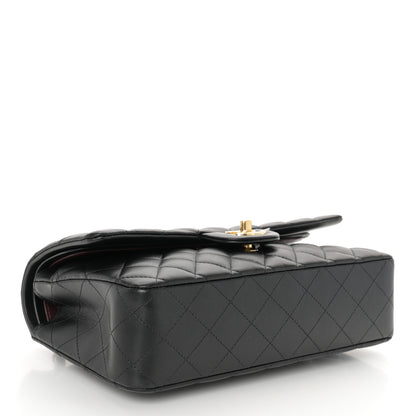 Chanel Lambskin Quilted Medium Double Flap Black 4 of 10