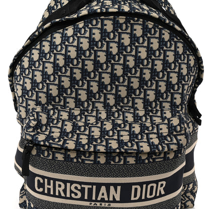 Christian Dior Oblique Diortravel Backpack Blue 7 of 9
