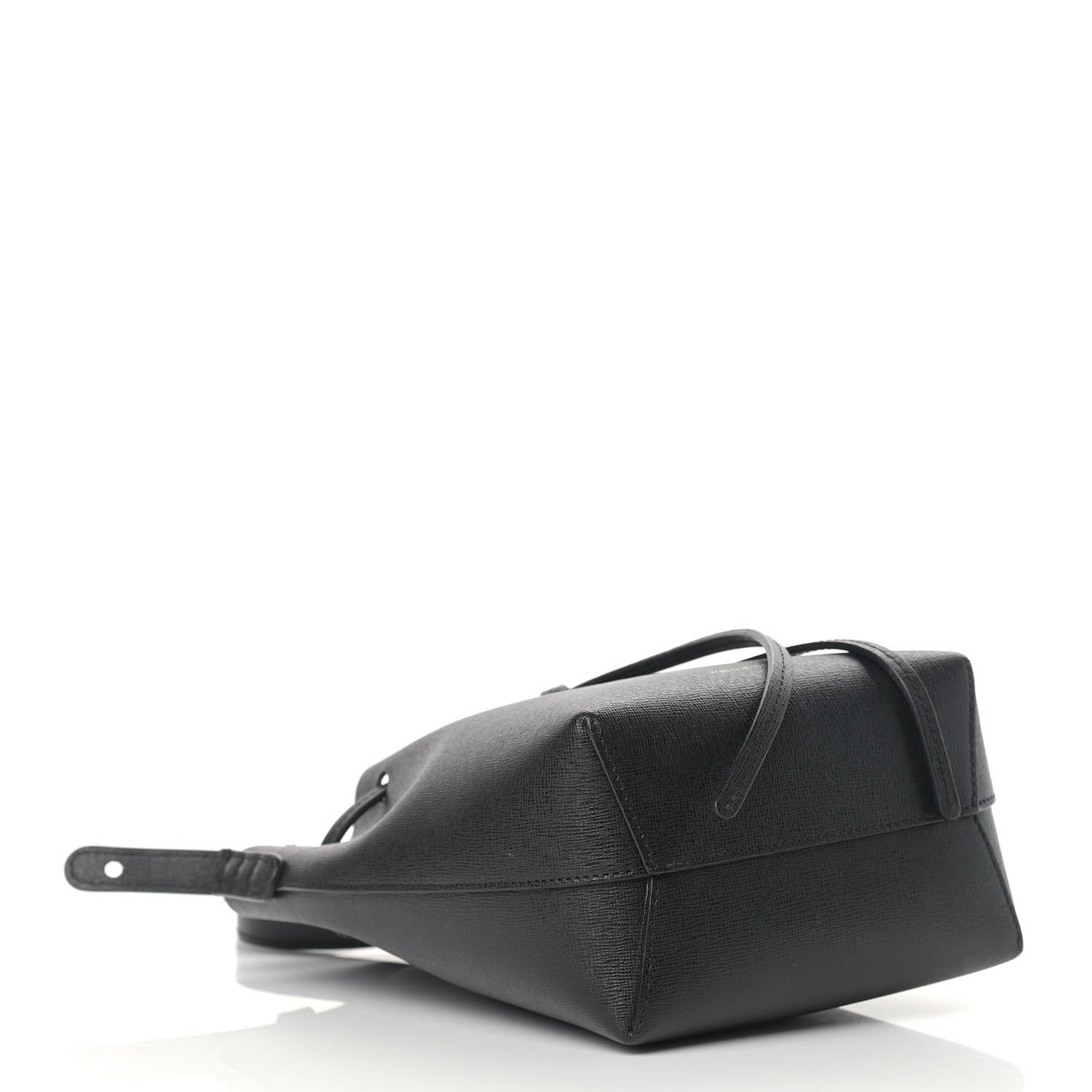 Mansur Gavriel Saffiano Mini Mini Bucket Bag Black 4 of 9