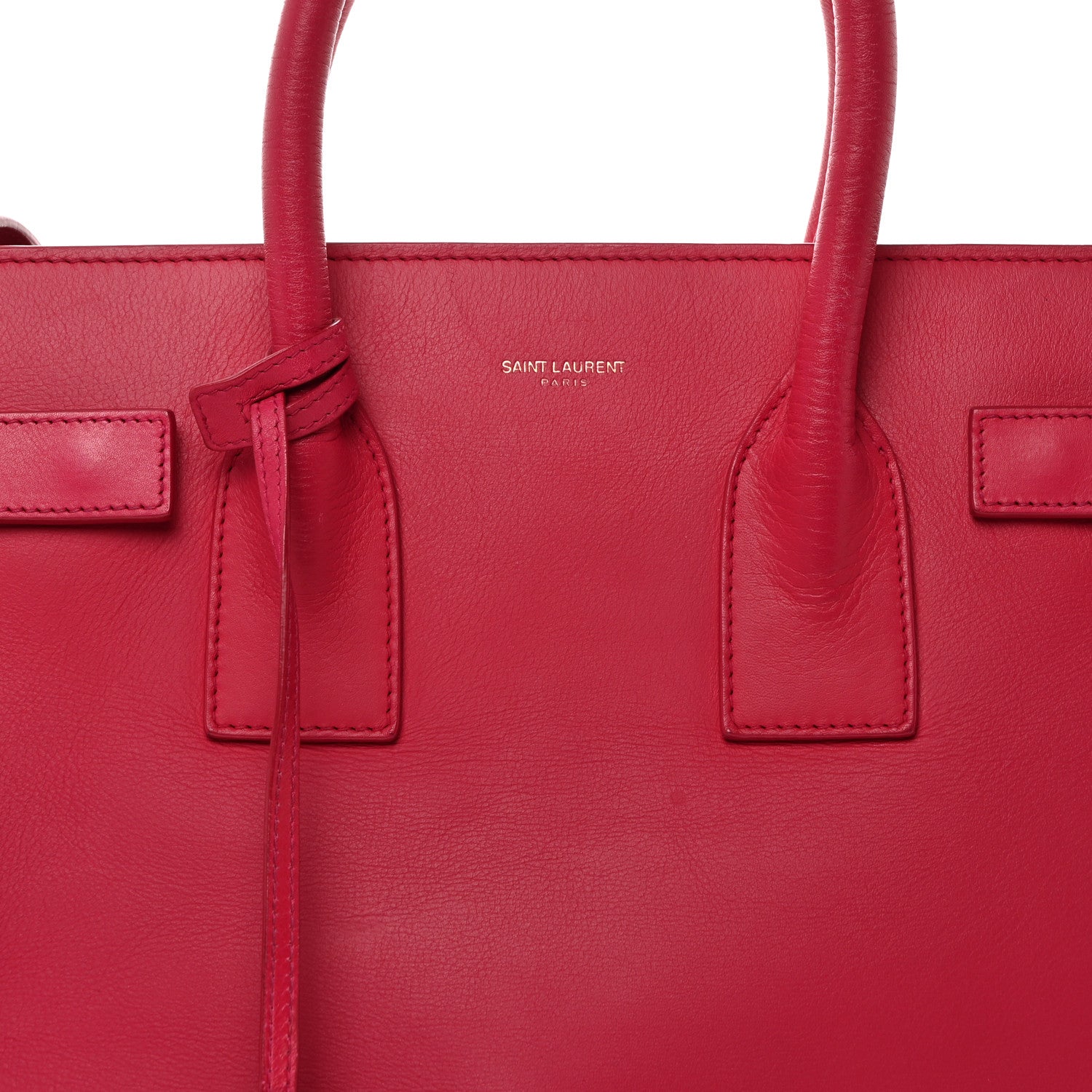 Saint Laurent Calfskin Small Sac De Jour Lipstick Pink 8 of 10
