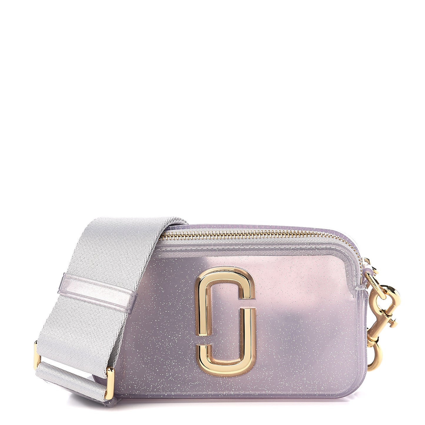 Jelly Glitter Small Snapshot Camera Bag Silver Multi