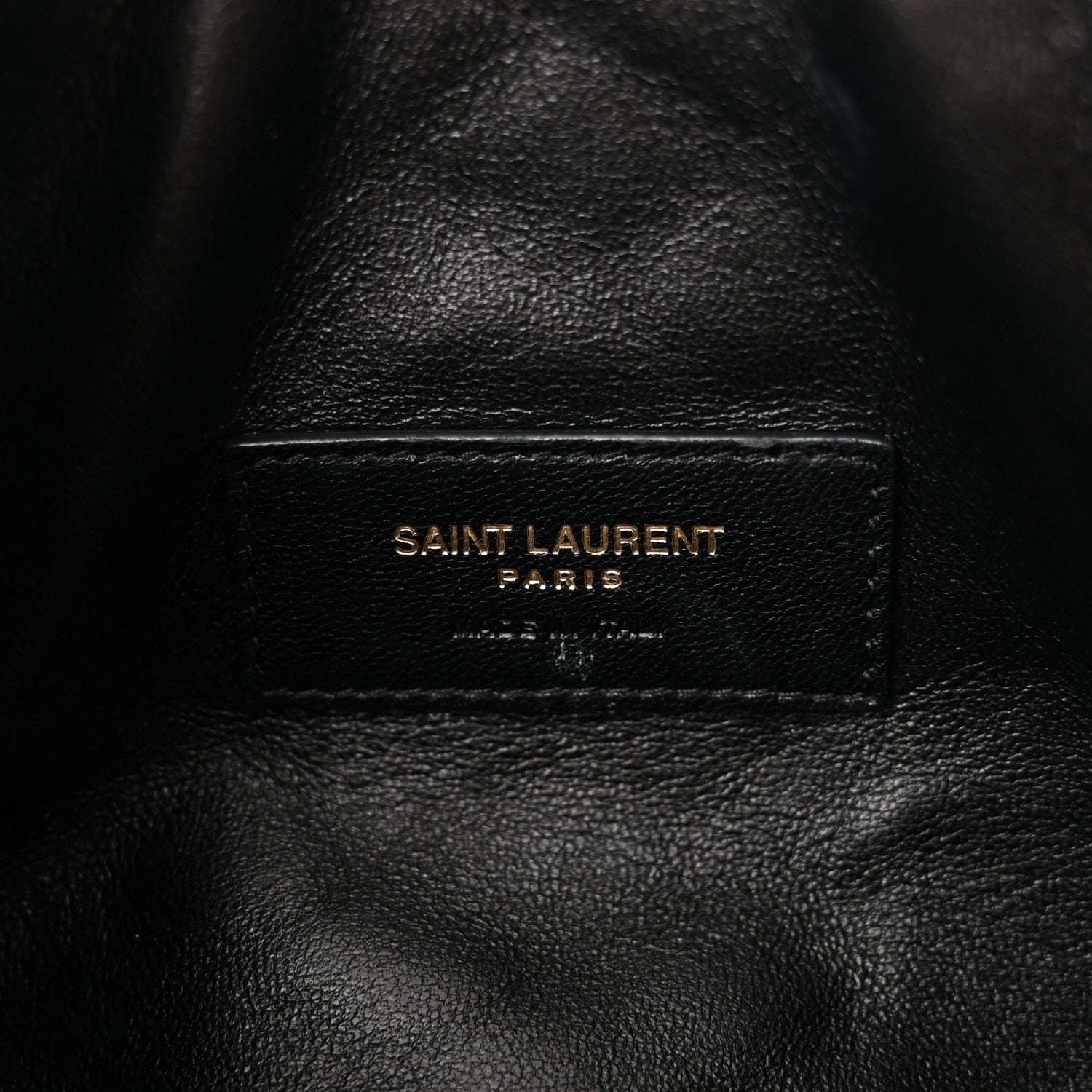 Saint Laurent Lambskin Quilted Gaby Zipped Pouch Black 6 of 11