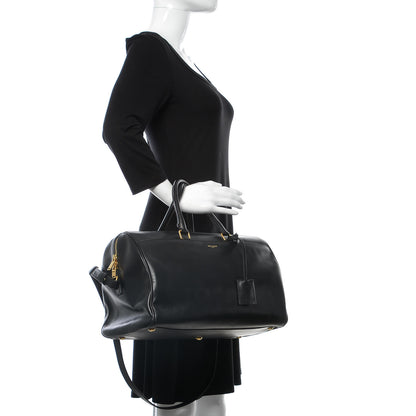Saint Laurent Calfskin Classic Duffle 12 Black 3 of 15